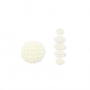 Perles acryliques effet perlé Blanc cassé