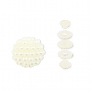 Perles acryliques effet perlé Blanc cassé