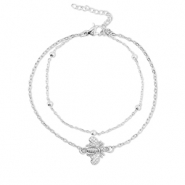 Bracelets en acier Inox abeille Argenté