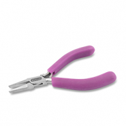 Beadalon pince à bec plat avec ressort Violet-argenté