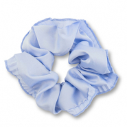 Elastique pour cheveux chouchou soyeux Bleu