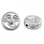 Perles en acier Inox lune & soleil Argenté