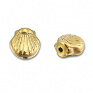 Perles en acier Inox coquillage Doré