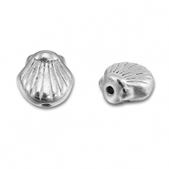 Perles en acier Inox coquillage Argenté