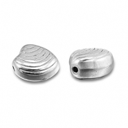 Perles en acier Inox coquillage Argenté
