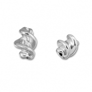 Perles en acier Inox torsadé Argenté
