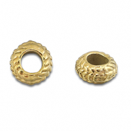 Perles en acier Inox spacer 8mm Doré