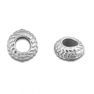 Perles en acier Inox spacer 8mm Argenté