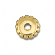 Perles en acier Inox spacer 7mm Doré