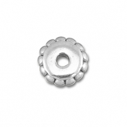 Perles en acier Inox spacer 5mm Argenté
