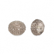 Perles en résine rondelles 12mm Gris