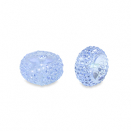 Perles en résine rondelles 12mm Bleu