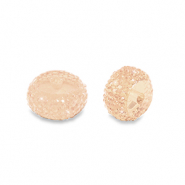 Perles en résine rondelles 10mm Pêche claire