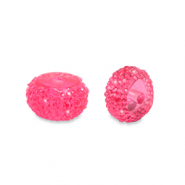Perles en résine rondelles 8mm Rose