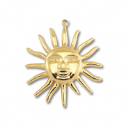 Breloques en acier Inox soleil Doré