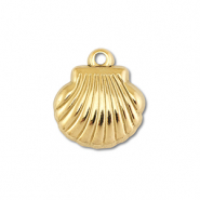 Breloques en acier Inox coquillage Doré