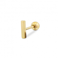Piercing d’oreilles en acier Inox Doré