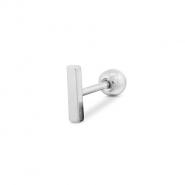 Piercing d’oreilles en acier Inox Argenté