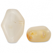 Pierres naturelles perles Agate irrégulier Beige