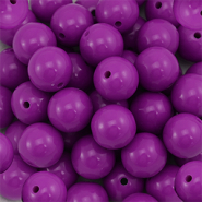 DQ Perles acryliques 18 mm Violet magenta