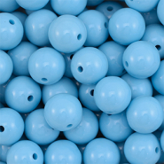 DQ Perles acryliques 16 mm Bleu