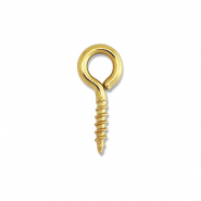 Apprêts en acier Inox vis avec boucle Doré