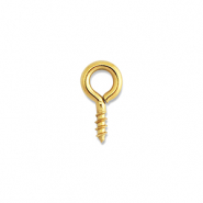 Apprêts en acier Inox vis avec boucle Doré