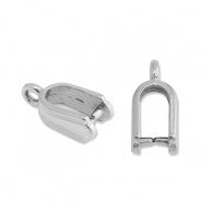 Apprêts en acier Inox bélière pour breloque Argenté