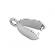 Apprêts en acier Inox bélière pour breloque Argenté