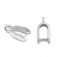 Apprêts en acier Inox bélière pour breloque Argenté