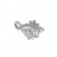 Apprêts en acier Inox bélière pour breloque étoile Argenté