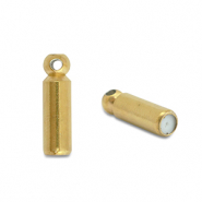 Apprêts en acier Inox embout pour broches / pins Doré