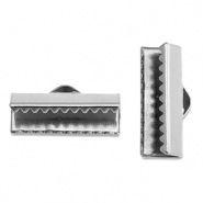 Apprêts en acier Inox griffe ruban 16mm Argenté