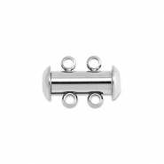 Appr&ecirc;ts en acier Inox fermoir aimant&eacute; multi-cha&icirc;nes Argent&eacute;