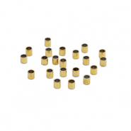Perles en acier Inox tubes 3mm Doré