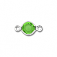 Apprêts en acier Inox connecteur rond Argenté-vert
