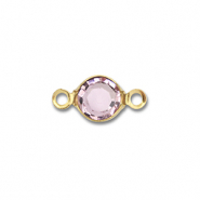 Apprêts en acier Inox connecteur rond Doré-rose clair
