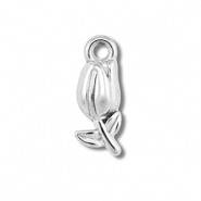 Breloques en acier Inox tulipe Argenté