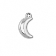 Breloques en acier Inox lune Argenté