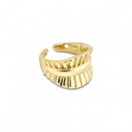 Boucles d'oreilles en acier inox ear cuff Doré