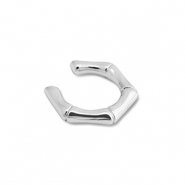 Boucles d'oreilles en acier inox ear cuff Argenté