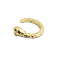 Boucles d'oreilles en acier inox ear cuff serpent Doré