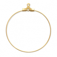 Apprêts en acier Inox supports boucles d'oreilles créoles Doré