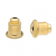Apprêts en acier inox papillons boucles d'oreilles Doré
