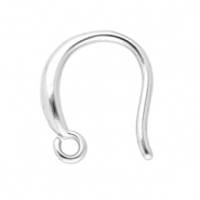 Apprêts en acier inox boucles d'oreilles crochet Argenté