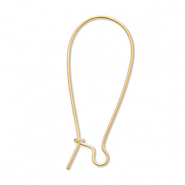 Apprêts en acier Inox boucles d'oreilles dormeuses Doré