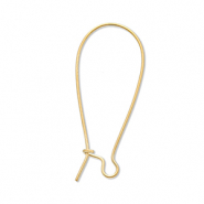 Apprêts en acier Inox boucles d'oreilles dormeuses Doré