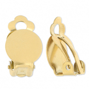 Apprêts en acier Inox boucles d'oreilles clip Doré