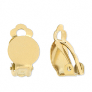 Apprêts en acier Inox boucles d'oreilles clip Doré
