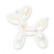 Pendentifs accroche-regard chien ballon Transparant-AB coating